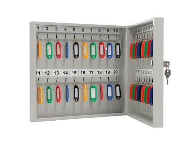 Шкаф для ключей KEY-40 300x355x59 (ВхШхГ) с брелоками 