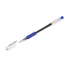 Ручка гелевая Pilot BLGP-G1 Grip синий стержень, 0,5 мм, прозрачный корпус. резиновая манжетка