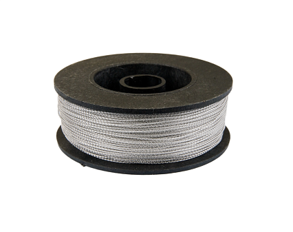 Проволока для опломбирования комбинированная (нержавейка+леска) витая, намотка 100м, диаметр - 0,8 мм