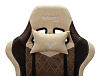 Кресло геймерское Zombie VIKING 7 KNIGHT BR FABRIC Обивка ткань, экокожа. цвет коричневый. Металлическая крестовина. Механизм Топ-ган. Пластиковые подлокотники. Регулировка наклона спинки.  Нагрузка: до 150 кг.