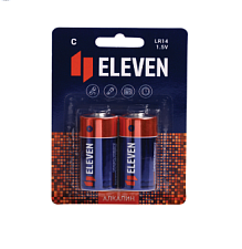 Батарейка щелочная Eleven  C (LR14) мощность 1,5V средние