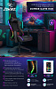 Кресло геймерское Zombie GAME с подсветкой RGB, USB-провод и пульт управления RGB-подсветкой в комплекте, материал ткань/экокожа черный, Механизм Топ ган, максимальная нагрузка до 120 кг. (ПОД ЗАКАЗ)