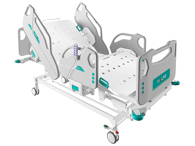 Кровать медицинская с электроприводом MB-95 925/1245x2320x1060 (ВхШхГ), Допустимая нагрузка до 250кг, вес 129 кг, электропривод