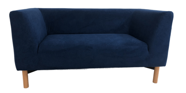 Диван Дали 2-местный. Обивка - темно-синий велюр Formula 788 (1 категория) 1490х750х755 мм (ШхГхВ)