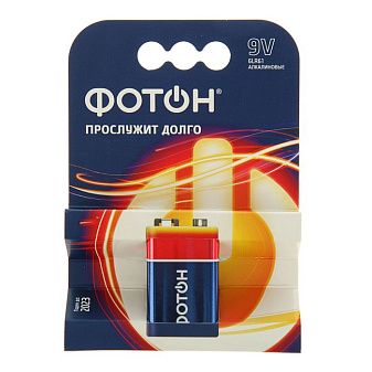 Батарейка щелочная Фотон / 9V / 6LR61, Крона