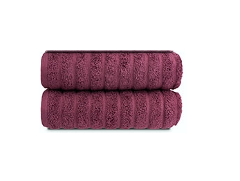 Полотенце махровое "Бахраны D-122" 50х90 см, плотность 550 гр/м2, 100% хлопок, цвет бордовый