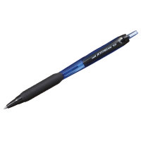 Ручка шариковая автоматическая UNI Jetstream SXN-101-07, синий стержень, 0,7 мм, синий корпус, резиновая манжетка