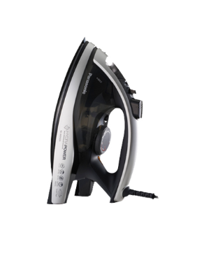 Утюг Panason NI-W950ALTW мощность 2400ВТ керамическая подошва, паровой удар до 140г/мин, подача пара до 40 г/мин, разбрызгивание, вертикальное отпаривание, противокапельная система, самоочистка, мерный стакан, шнур 2м, цвет черный