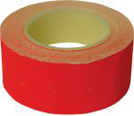 Этикетка-лента 21х12мм красная прямоугольная, 500шт/рулон