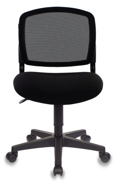 Кресло СН-296NX/15-21 эргономичная спинка - сетка, сиденье - ткань. цвет черный. Пластиковая крестовина. Механизм Пиастра. Нагрузка до 100 кг.