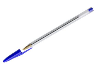 Ручка шариковая  "OfficeSpace ", 0,7мм, стержень синего цвета, прозрачный корпус, одноразовая