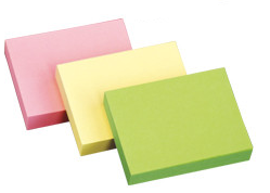 Стикеры "STICK`N HOPAX" Блок самоклеящийся бумажный, размер 38х51мм, 3 неоновых цвета 100листов