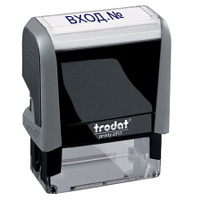 Штамп TRODAT 4911 со стандартным словом "Вход. №" серый 38х14мм (сменная подушка 6/4911)