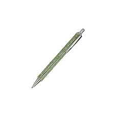 Ручка подарочная автоматическая MESHU "Green diamond" 1,0 мм стержень синий, корпус серебряный