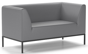Диван Ультра 2.0. 3-местный экокожа железно-серый Euroline 996 (1 категория). Размер (ШхГхВ): 1820х720х750мм.