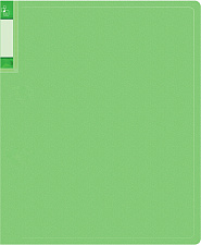 Папка 60 файлов Бюрократ Gems с торц. карманом, цвет зеленый турмалин