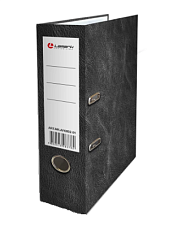 Папка-регистратор ламинированый картон, ширина корешка 75 мм, цвет черный