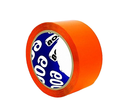Клейкая лента-скотч  48 мм х 66м, плотность 45 мкм, цвет оранжевый