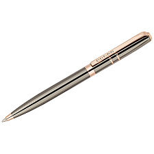 Ручка Delucci "Sole", цвет стержня синий 1,0 мм, корпус медь, поворотный механизм, цвет: темно-серый