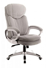 Кресло Everprof Boss T ткань серая. Крестовина пластиковая цвет серый, Механизм Топ-ган. Нагрузка до 120 кг