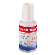 Корректирующая жидкость (штрих) ErichKrause " EasyMask Aqua", объем 20мл, на водной основе, с кистью