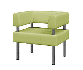 Кресло Бизнес экокожа зеленый Ecotex 3006 (1 категория) 770х620х770 (ШхГхВ). ЗАКАЗНАЯ ПОЗИЦИЯ  