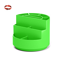 Подставка для канцелярских мелочей ErichKrause Mini Burger, Neon Solid, пластиковая, вращающаяся, цвет зеленый