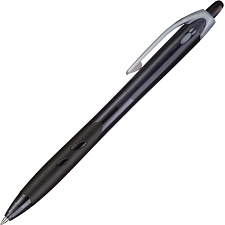Ручка шариковая автоматическая Pilot BPRG REXGRIP BPRG-10R, масляный черный стержень, 0,7 мм, прорезиненный корпус
