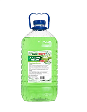 Мыло жидкое 5 л "БиоМарт" Зеленое яблоко, нейтральное, в ПЭТ таре
