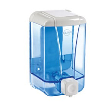 Дозатор для жидкого мыла 500 мл "БС 3420-1" прозрачный, пластиковый, размеры: 163x104x93 мм