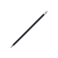 Карандаш чернографитовый пластик STAFF BLP-712 НВ, шестигранный, заточенный, с ластиком, цвет черный