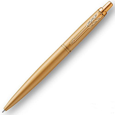 Ручка шариковая PARKER Jotter Monochrome XL SE-20 золотистый матовый M синий стержень, легированная сталь,отделка чёрное PVD покрытие, подарочная упаковка