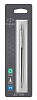 Ручка шариковая PARKER Jotter Core K61 Stainless Steel CT M, синий стержень. Корпус: нержавеющая сталь, цвет отделки: серебристый. Блистер.