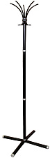 Вешалка напольная "Классикс-ТМ" 10 крючков, цвет черный. Высота 1845 мм. Диаметр основания 695 мм.
