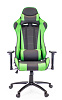 Кресло геймерское Everprof Lotus S9 экокожа черный/зелёный. Металлическая крестовина. Механизм Топ-ган. Нагрузка: до 120 кг.