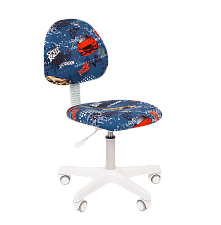 ОБНОВЛЕНИЕ КОЛЛЕКЦИИ. ГОРЯЩАЯ ЦЕНА! Кресло детское CHAIRMAN Kids 104 обивка - ткань-велюр, рисунок машинки. Пластиковая белая крестовина. Механизм Пиастра. Нагрузка до 60 кг.