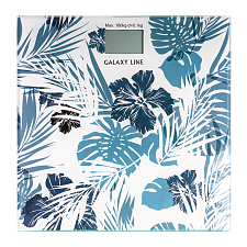 Весы напольные GALAXY Galaxy Line GL4801, электронные, до 180 кг, платформа из высокопрочного стекла, ЖК дисплей, автоматическое отключение, Цвет белый