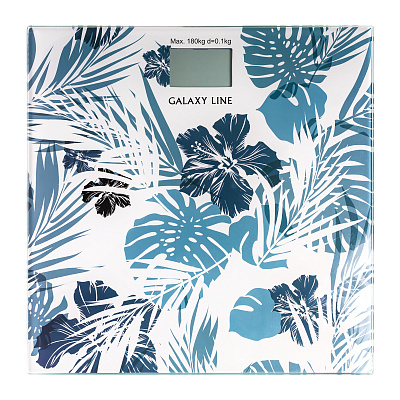 Весы напольные GALAXY Galaxy Line GL4801, электронные, до 180 кг, платформа из высокопрочного стекла, ЖК дисплей, автоматическое отключение, Цвет белый