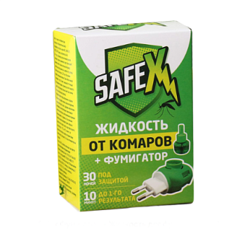 Средство от комаров Комплект  SAFEX  фумигатор+ жидкость 30мл, 45 ночей