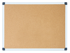 Доска пробковая 90х120 см "Deli E39054" алюминиевая рама