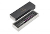 Ручка PARKER Jotter Core K63 Victoria Violet CT M, стержень синий, нержавеющая сталь, отдельные элементы дизайна - зеркальный хром. Цвет: лаковый фиолетовый и нержавеющая сталь/хром