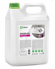 Средство для прочистки труб Grass "Digger-GEL" канистра 5 л, щелочное