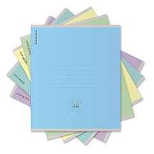 Тетрадь 96 клетка скоба ErichKrause "Цветовая палитра" обложка мелованный картон, дизайн 5 цветов