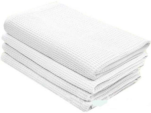 Полотенце кухонное вафельное 45х100 см 240 гр/м2, белое БЕЗ МАРОК