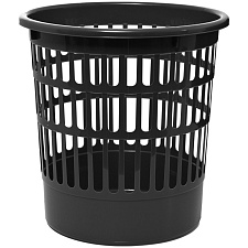 Корзина для мусора 9л "OfficeClean" пластик, цвет черный
