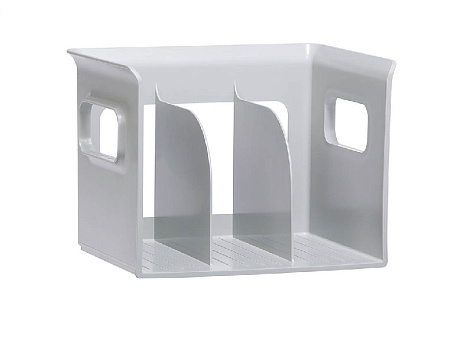 Вертикальный накопитель "Sysmax" 3 отдела, для бумаги А4, высококачественный пластик, размеры 325х210х210мм, цвет серый