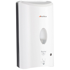 Дозатор ТОЛЬКО ДЛЯ ЖИДКИХ  ДЕЗИНФИЦИРУЮЩИХ СРЕДСТВ сенсорный 1,2 л  KSITEX ADD-7960W  пластмассовый, белый, окно, размеры: 260х125х132 мм