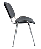 Стул VISI (ИЗО) хромированная рама. Обивка - серая ткань. Нагрузка до 120 кг.