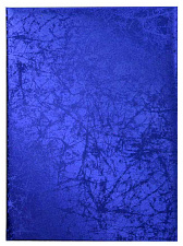 Папка адр Балакрон без тиснения А4, пухлая, атлас-синий