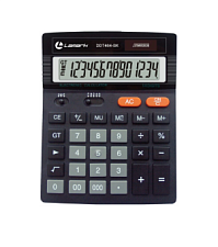 Калькулятор Lamark, настольный, 14 разрядов, двойное питание, 178x140х30 мм, цвет черный

